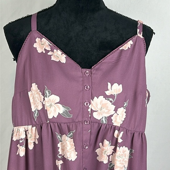 Torrid Purple Lexie Georgette Babydoll Cami - Picture 6 of 8